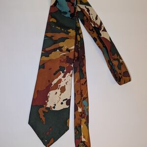 Via Veneto 100% Silk Multicolor Men's Tie